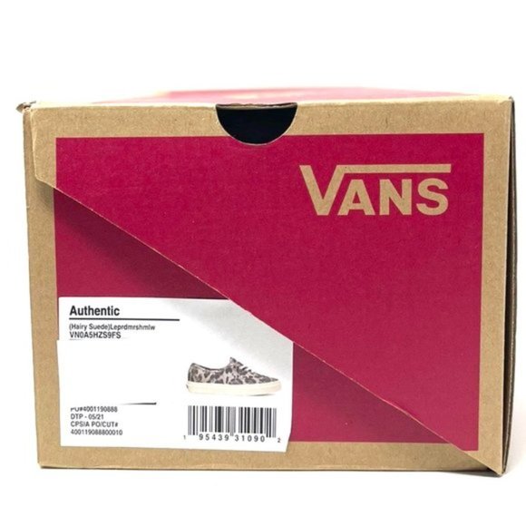Vans Authentic Leopard Casual Low Top Shoes Women's Size Suede VN0A5HZS9FS Desc - Picture 3 of 11